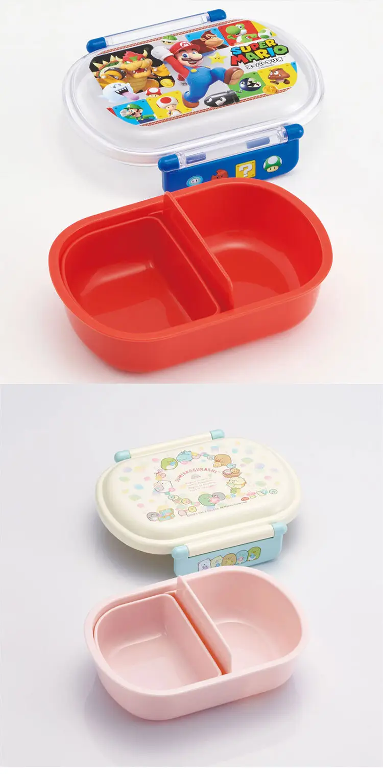 Japanese imported sealed crisper children Primary School student salad bento box compartment hot lunch box microwave 360ml — feature 7