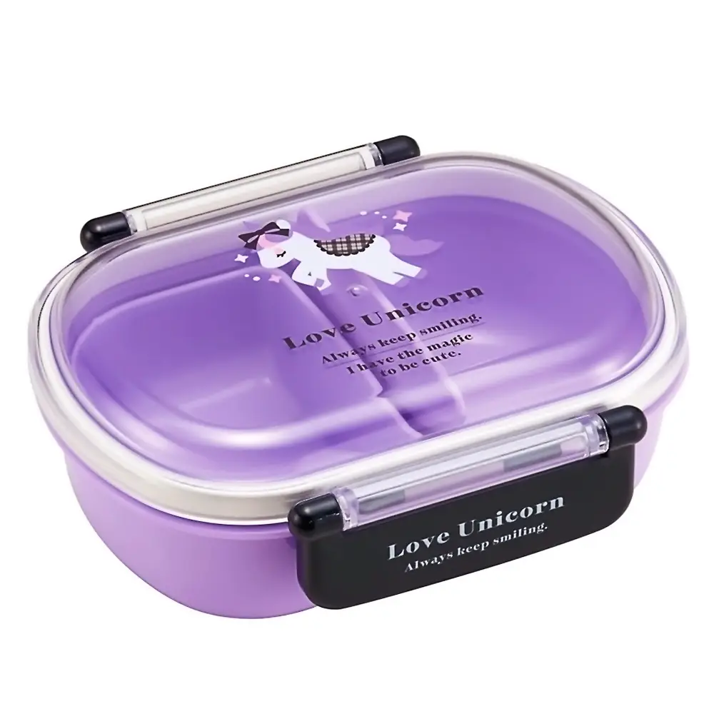 Japanese imported sealed crisper children Primary School student salad bento box compartment hot lunch box microwave 360ml