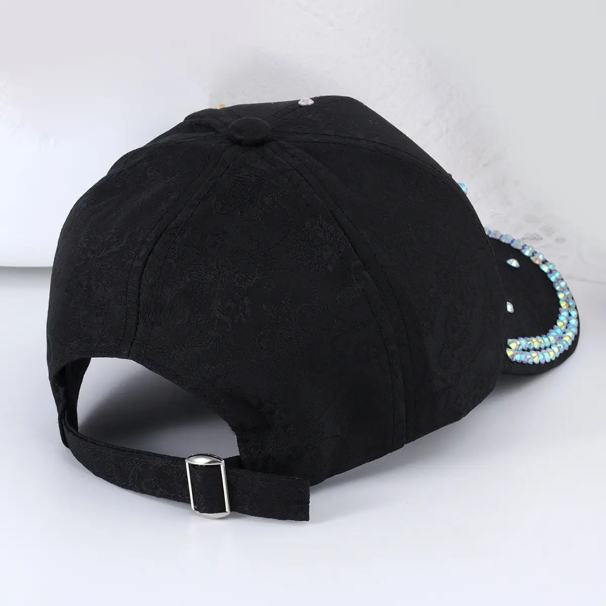 Korean Style Double Swan Rhinestone Cap for Women — feature 4