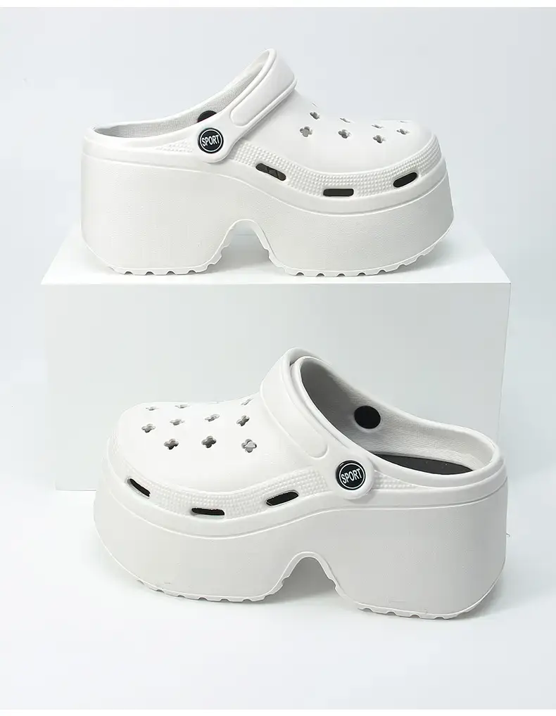 Women's White Cartoon Platform Sandals Summer — feature 12