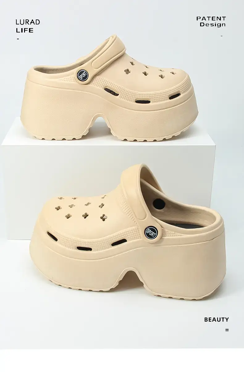 Women's White Cartoon Platform Sandals Summer — feature 2