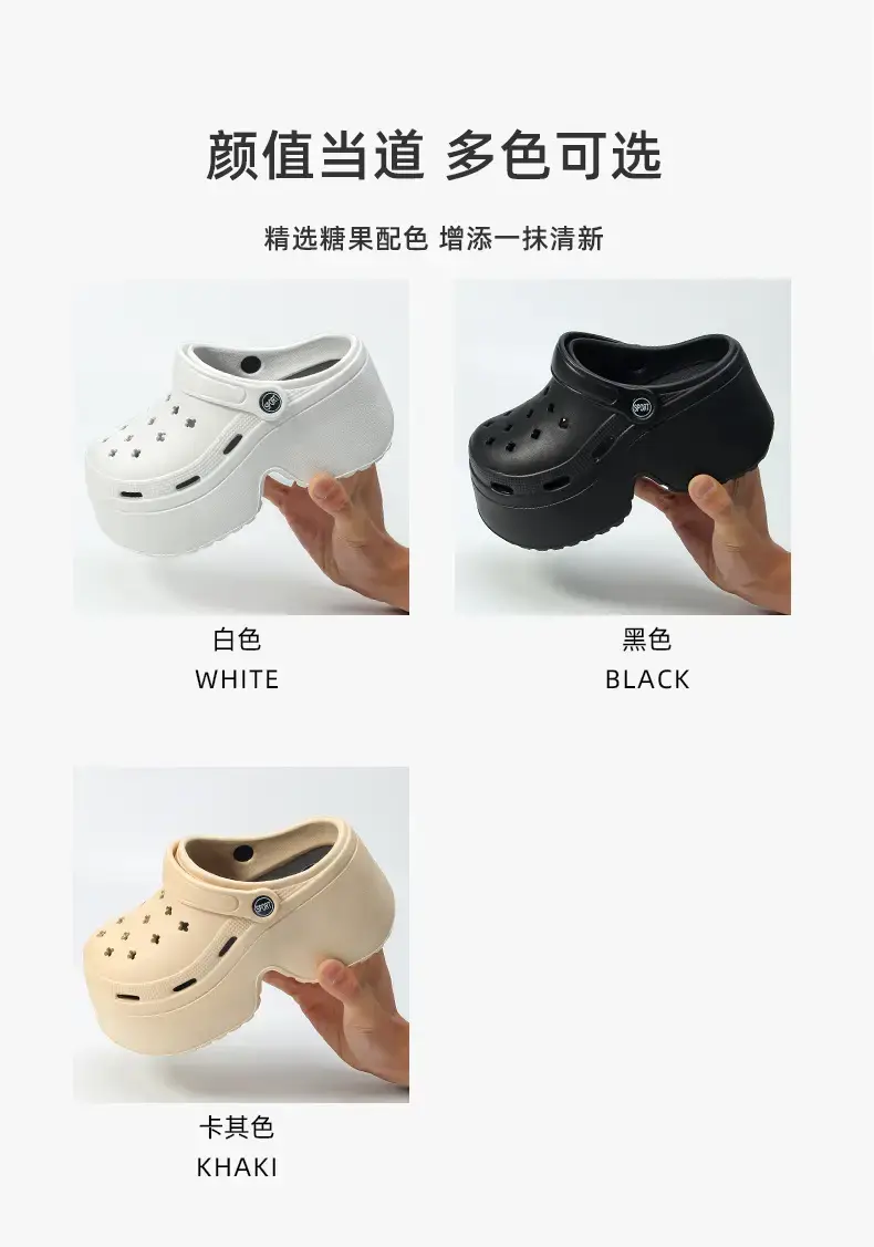 Women's White Cartoon Platform Sandals Summer — feature 6