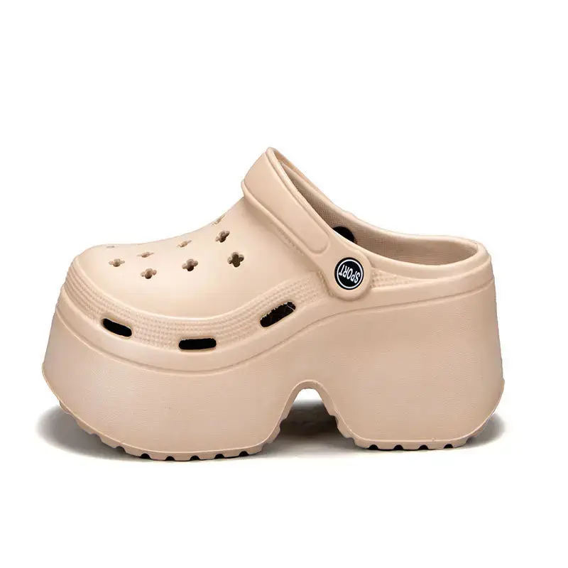 Women's White Cartoon Platform Sandals Summer