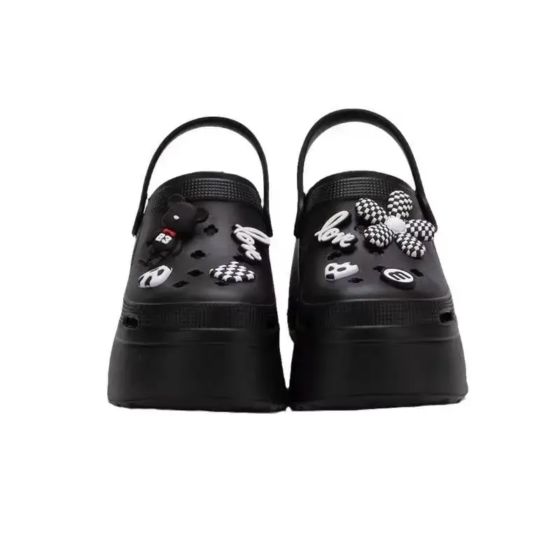 Women's White Cartoon Platform Sandals Summer