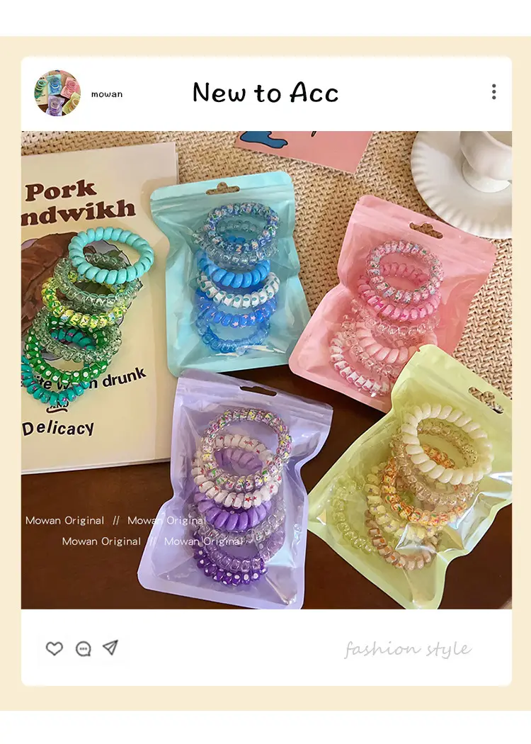 Gradient Color Hair Bands for Girls Summer Wear — feature 1