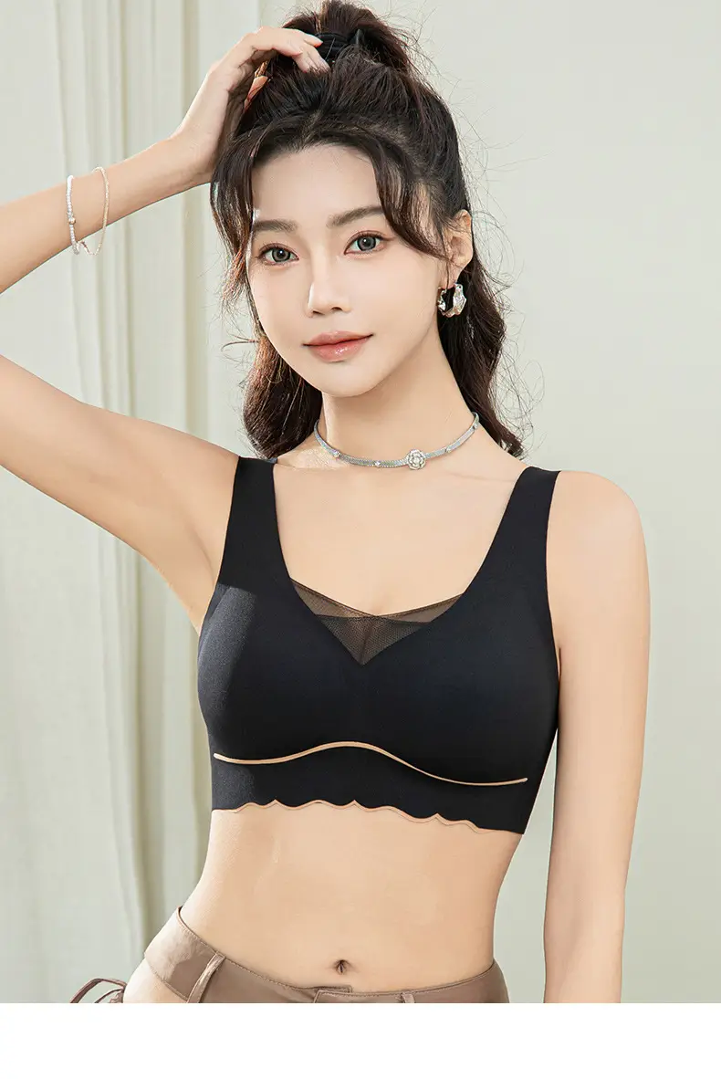 Plus Size Anti-Slip Pull-Up Bra Cream — feature 26
