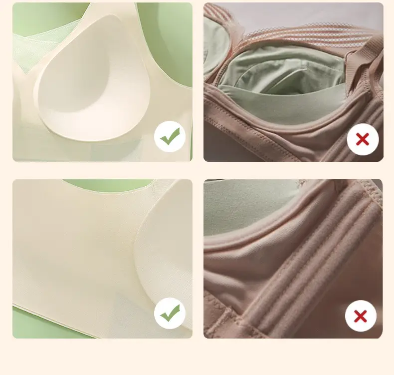 Plus Size Anti-Slip Pull-Up Bra Cream — feature 7