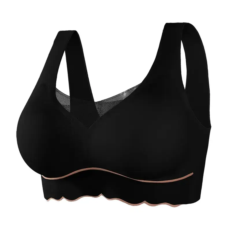 Plus Size Anti-Slip Pull-Up Bra Cream