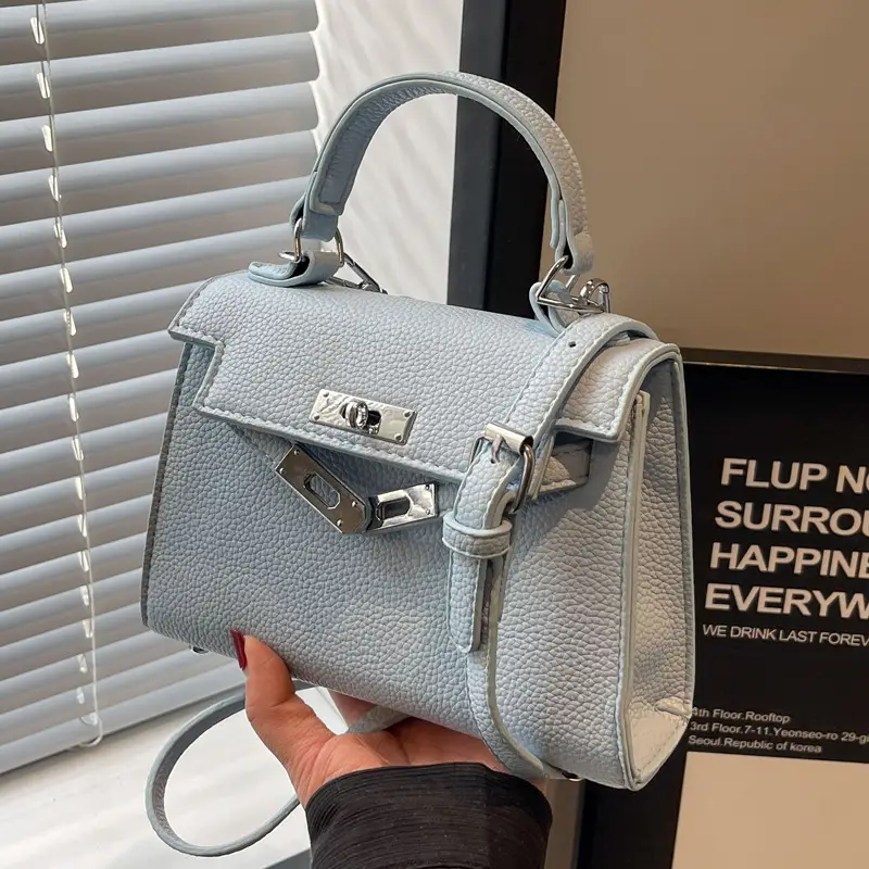 White Leather Shoulder Bag for Women 2024 Spring - Image 6