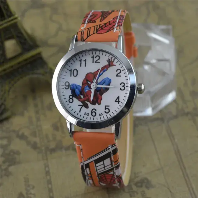 Kids Retro Watch Blue Red Strap Middle School Style - Image 4