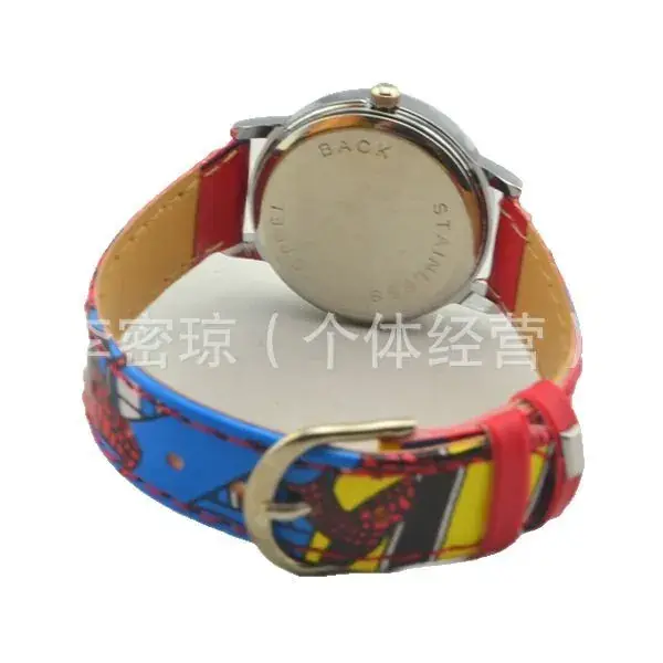 Kids Retro Watch Blue Red Strap Middle School Style - Image 5