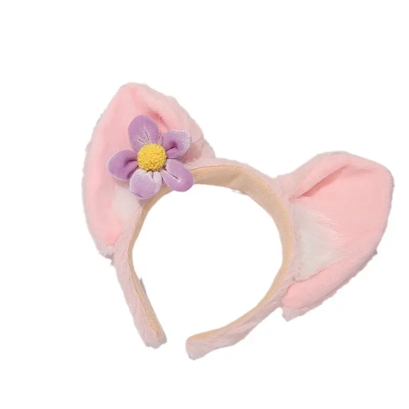 Cute Plush Bear Ear Headband for Girls - Image 14