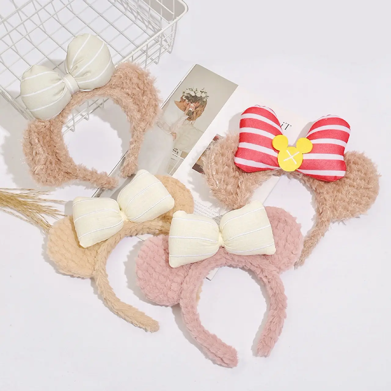 Cute Plush Bear Ear Headband for Girls — feature 6