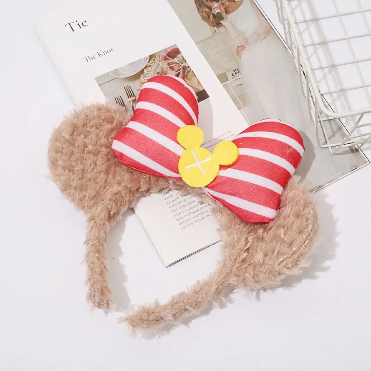 Cute Plush Bear Ear Headband for Girls — feature 8