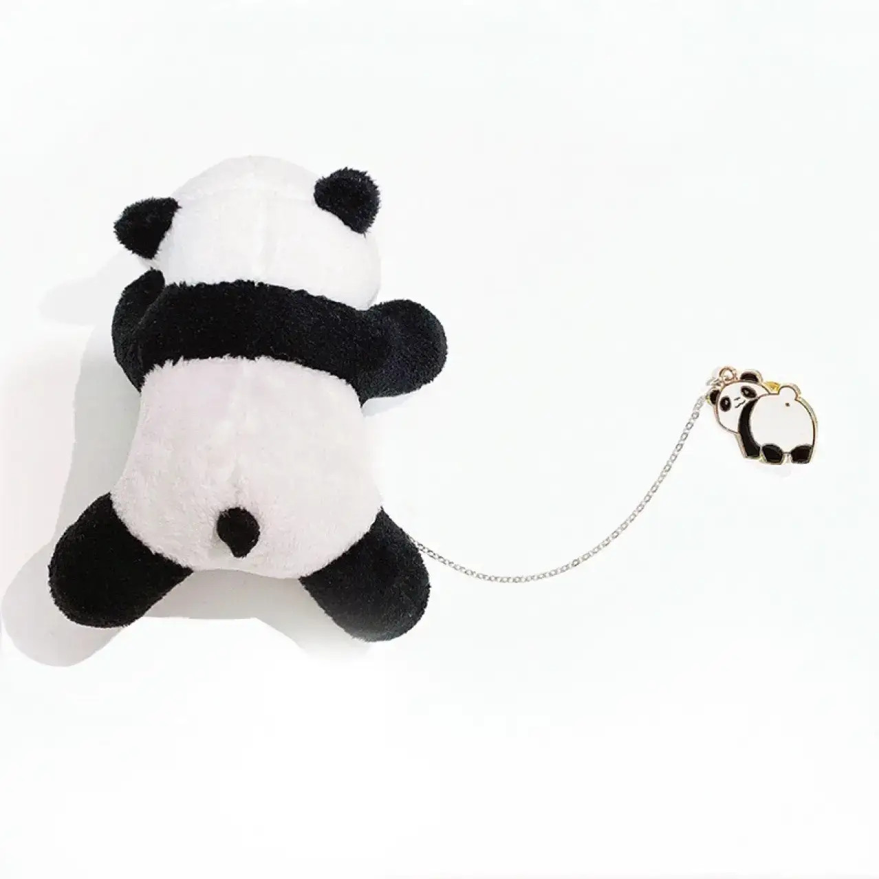 Cute Little Raccoon Plush Toy Doll with Hair Accessories - Image 4