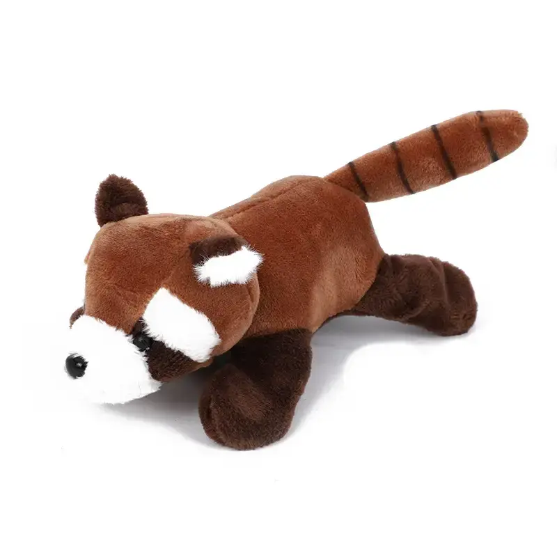 Cute Little Raccoon Plush Toy Doll with Hair Accessories - Image 6