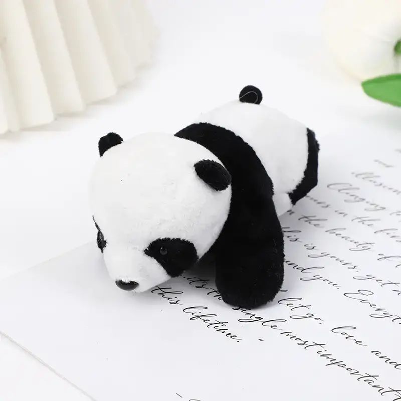 Cute Little Raccoon Plush Toy Doll with Hair Accessories — feature 8