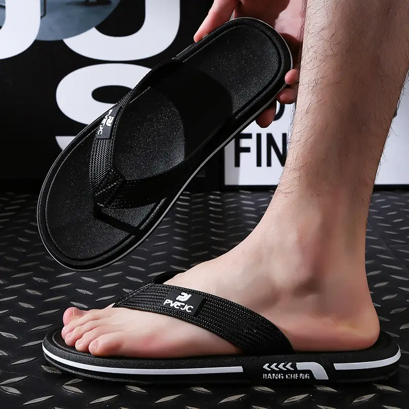 Flip-Flops men's summer fashionable outdoor non-slip flip-flops Sports soft bottom wear-resistant Vietnam rubber beach sandals