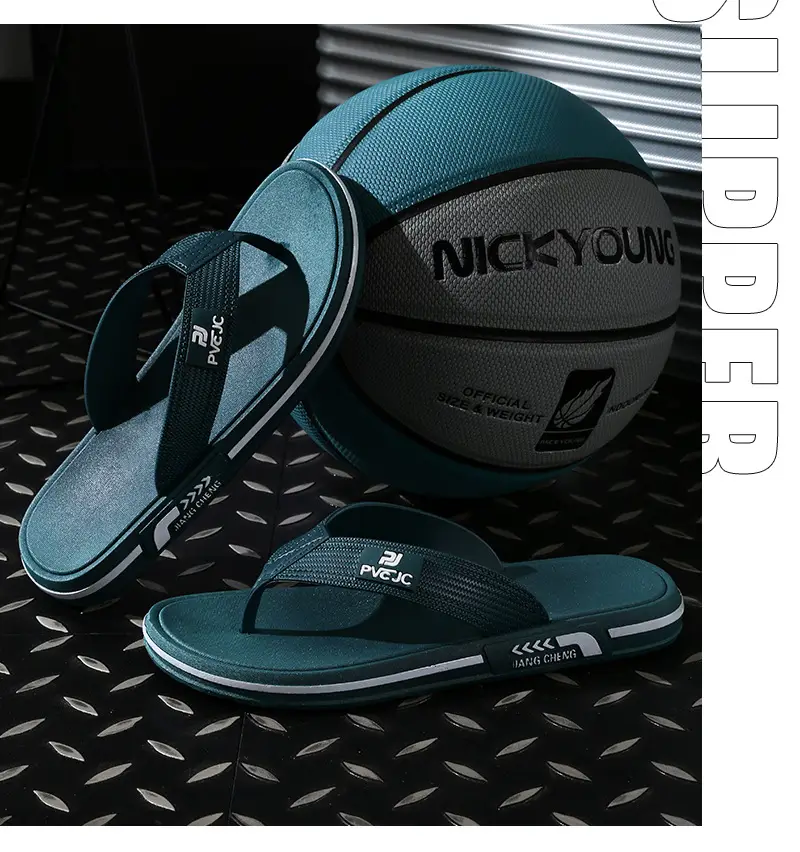 Flip-Flops men's summer fashionable outdoor non-slip flip-flops Sports soft bottom wear-resistant Vietnam rubber beach sandals — feature 17