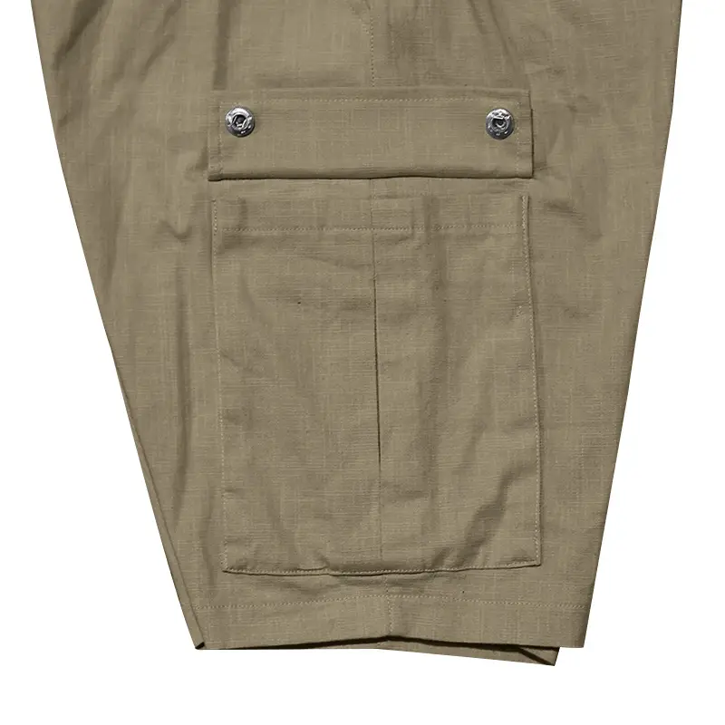 Men Bamboo Linen Casual Shorts Blue Drawstring Pocket — feature 11