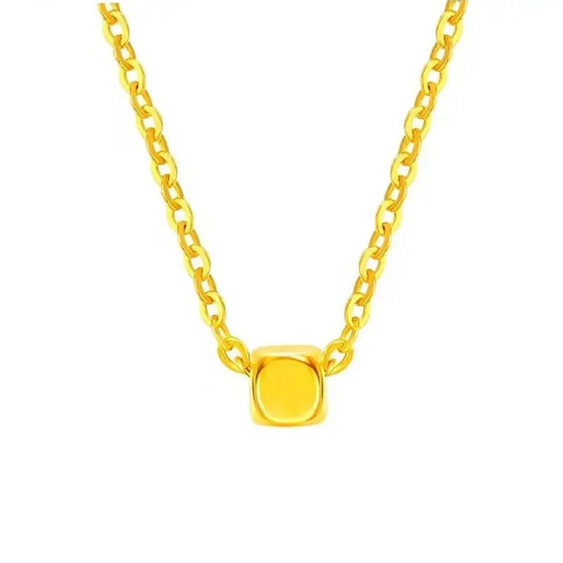 Water Shell Gold Pendant 999 Gold 3D Hard Gold Necklace - Image 3
