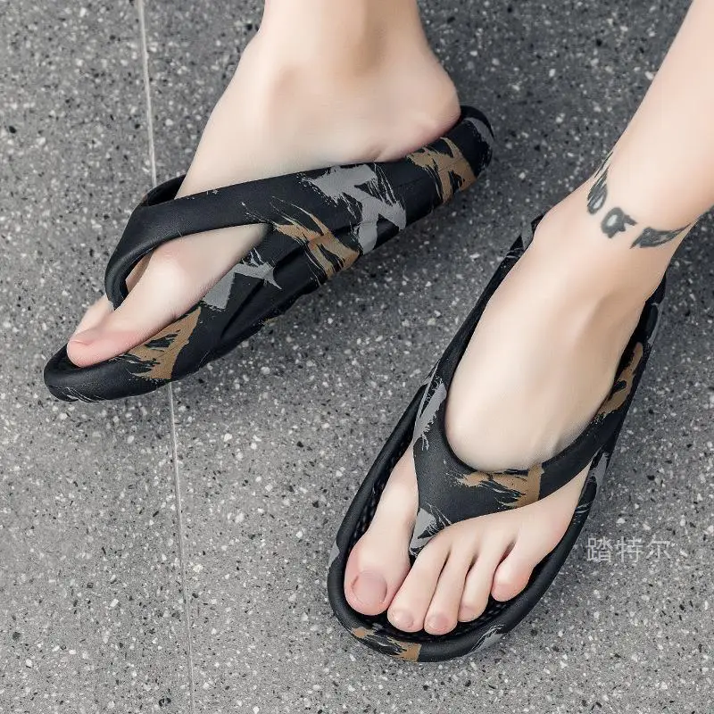 2024 Green Floral Women's Beach Platform Flip Flops - Image 6