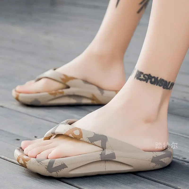 2024 Green Floral Women's Beach Platform Flip Flops - Image 8