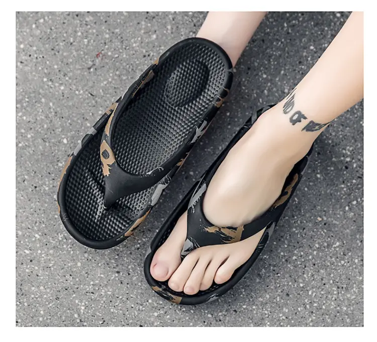 2024 Green Floral Women's Beach Platform Flip Flops — feature 11