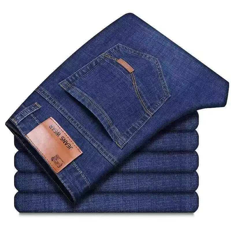 Men's Fleece Lined Blue Jeans Plus Size - Image 23