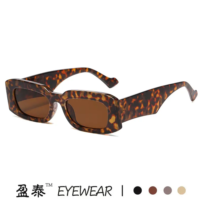 Green Brown Square Sunglasses 2024 New - Image 11