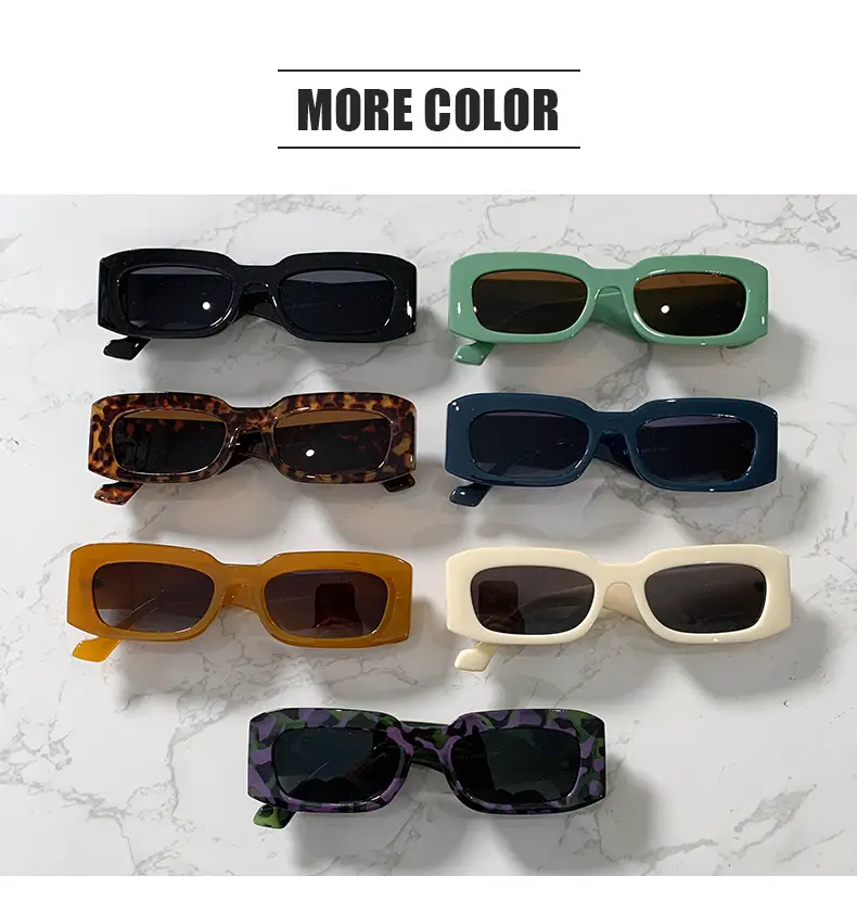 Green Brown Square Sunglasses 2024 New — feature 21