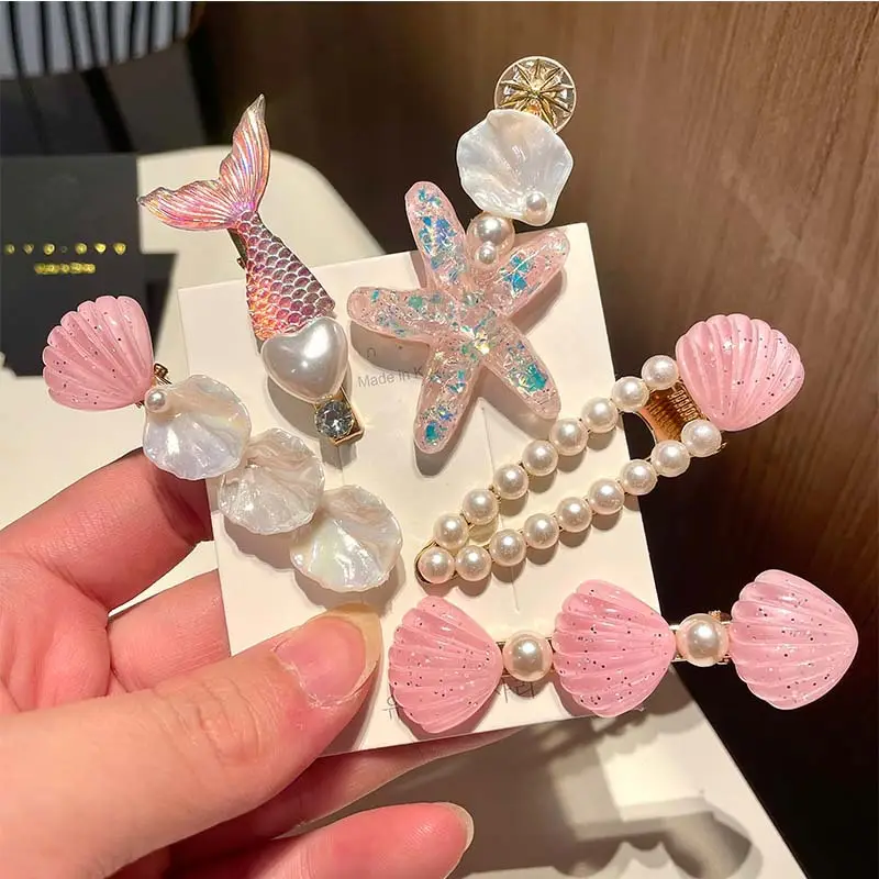 Pearl Shell Hairpin Clip for Women - Image 62