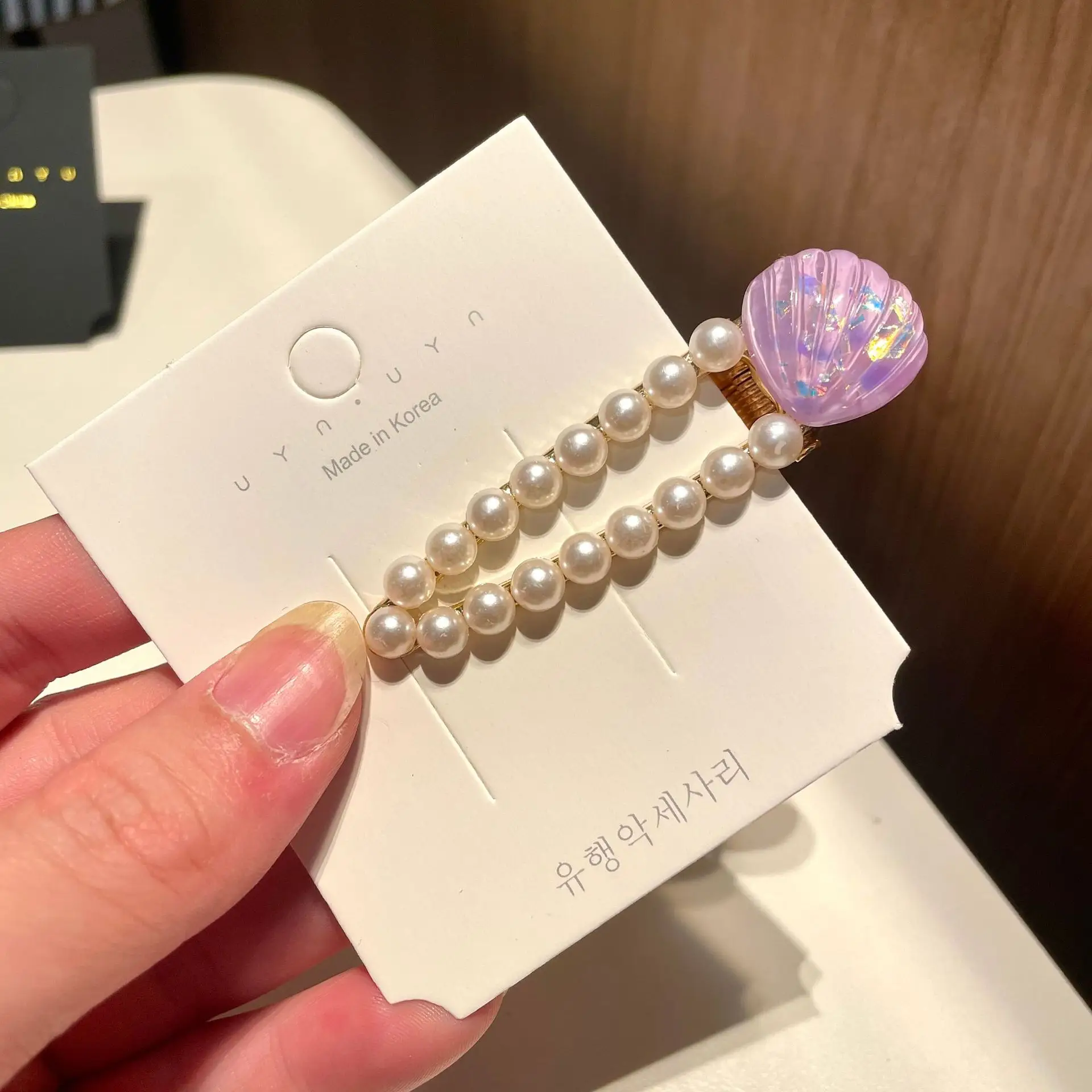 Pearl Shell Hairpin Clip for Women - Image 14