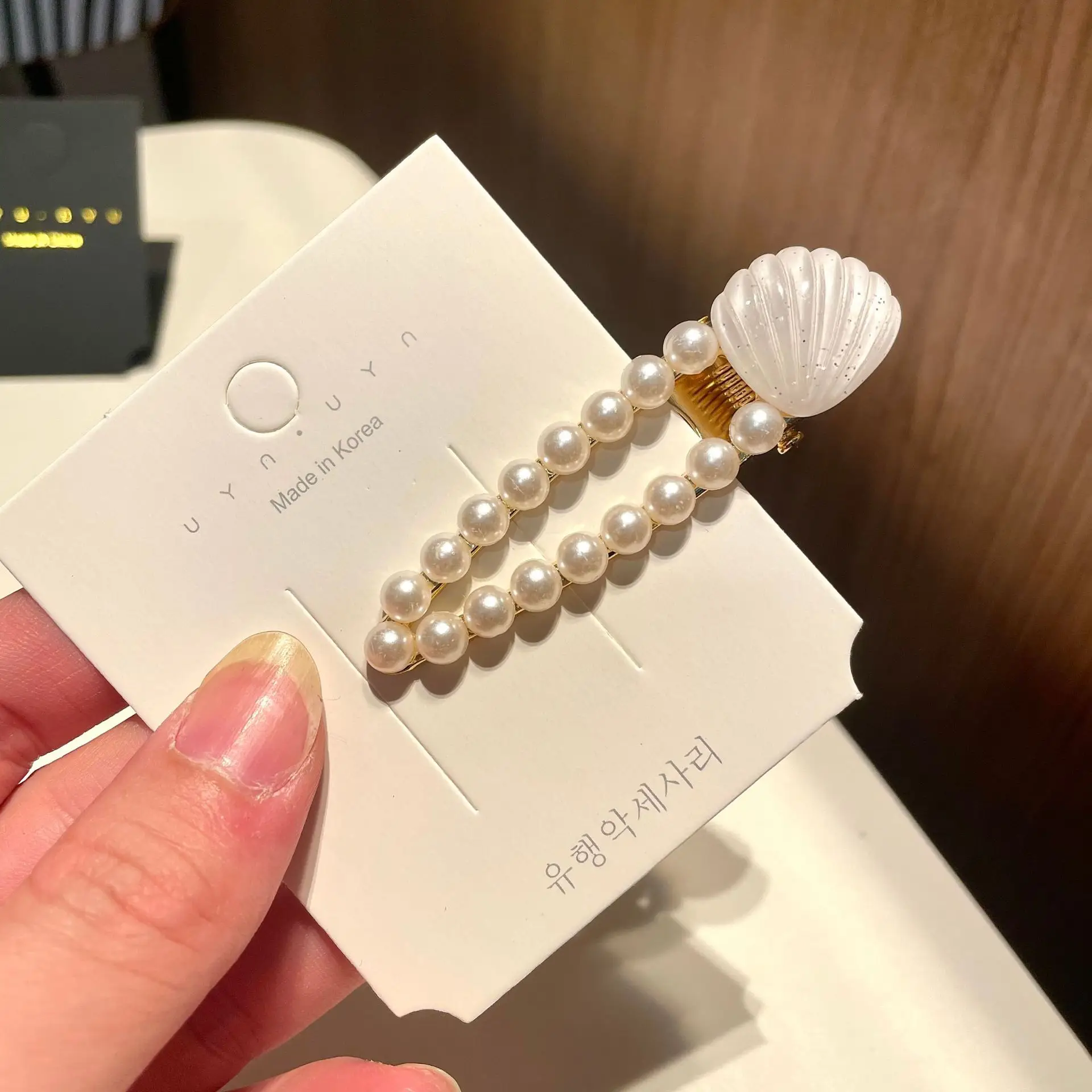 Pearl Shell Hairpin Clip for Women - Image 19