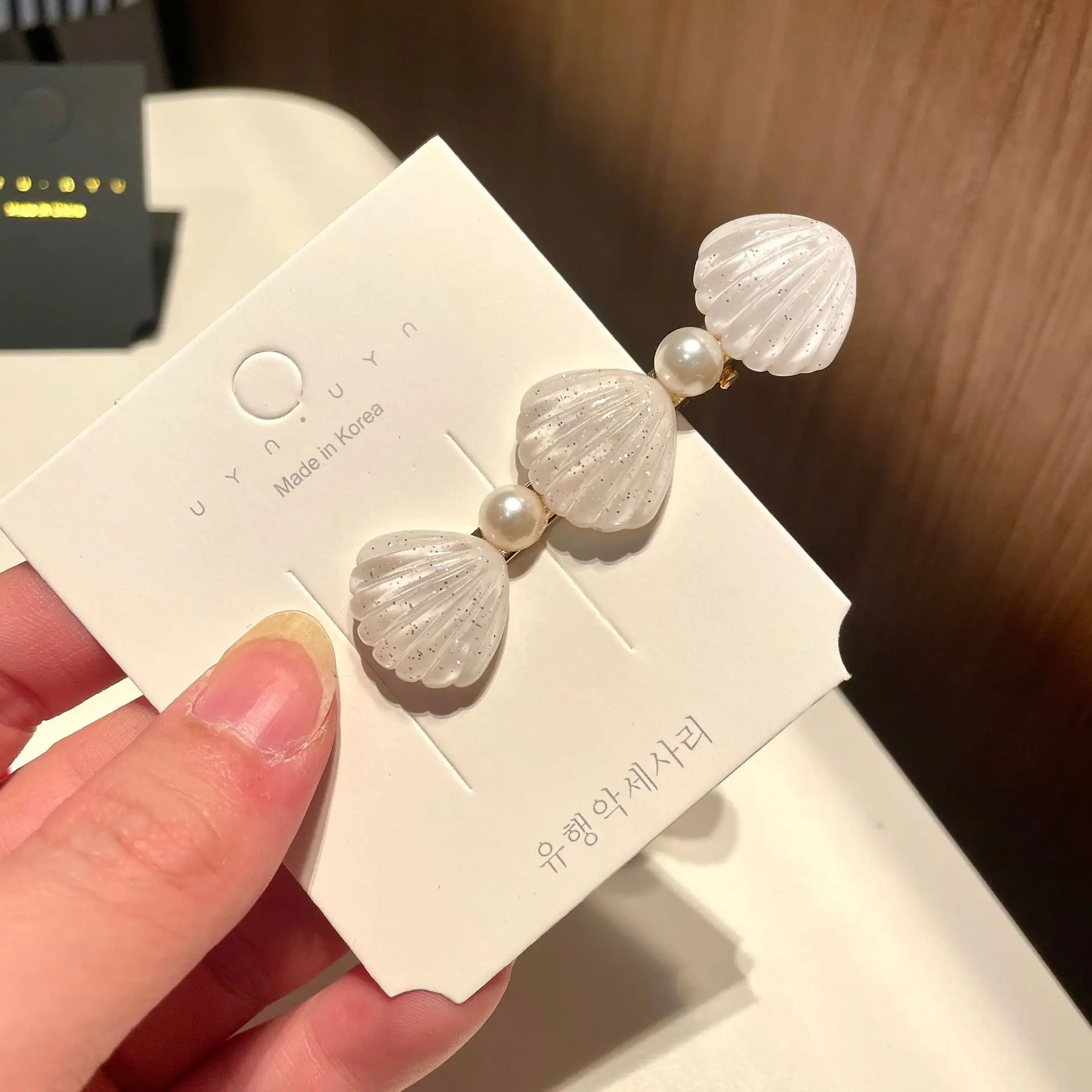 Pearl Shell Hairpin Clip for Women - Image 20