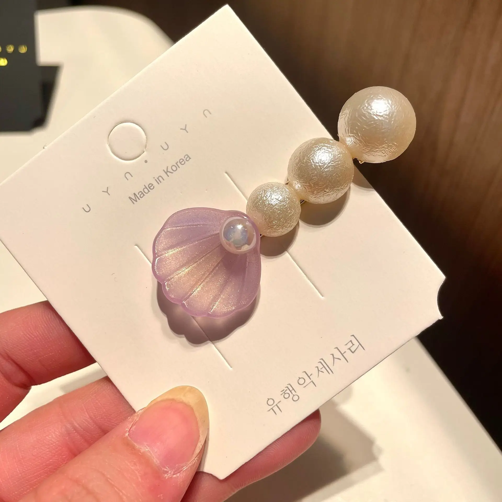 Pearl Shell Hairpin Clip for Women - Image 32