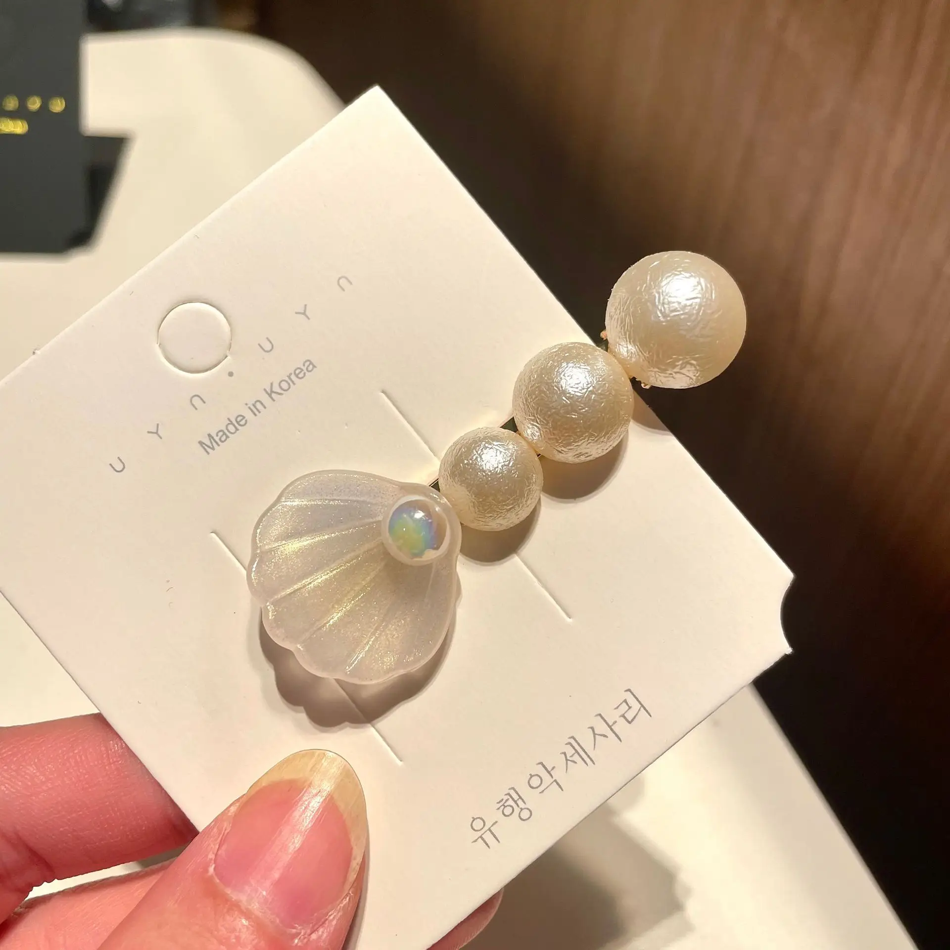Pearl Shell Hairpin Clip for Women - Image 37
