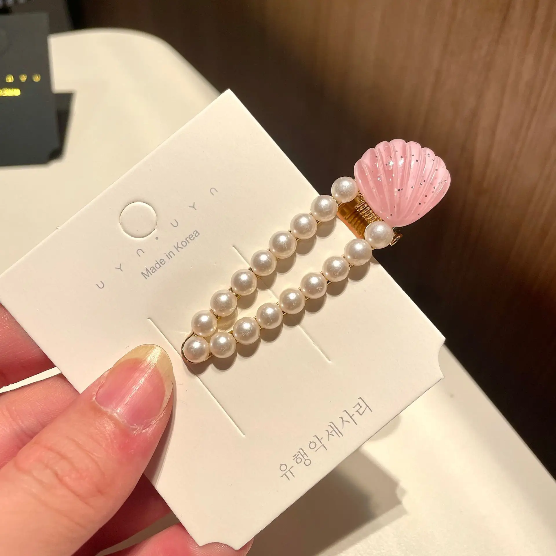 Pearl Shell Hairpin Clip for Women - Image 4