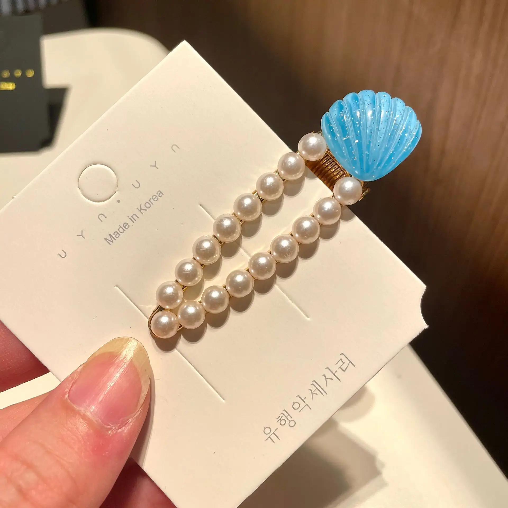Pearl Shell Hairpin Clip for Women - Image 9