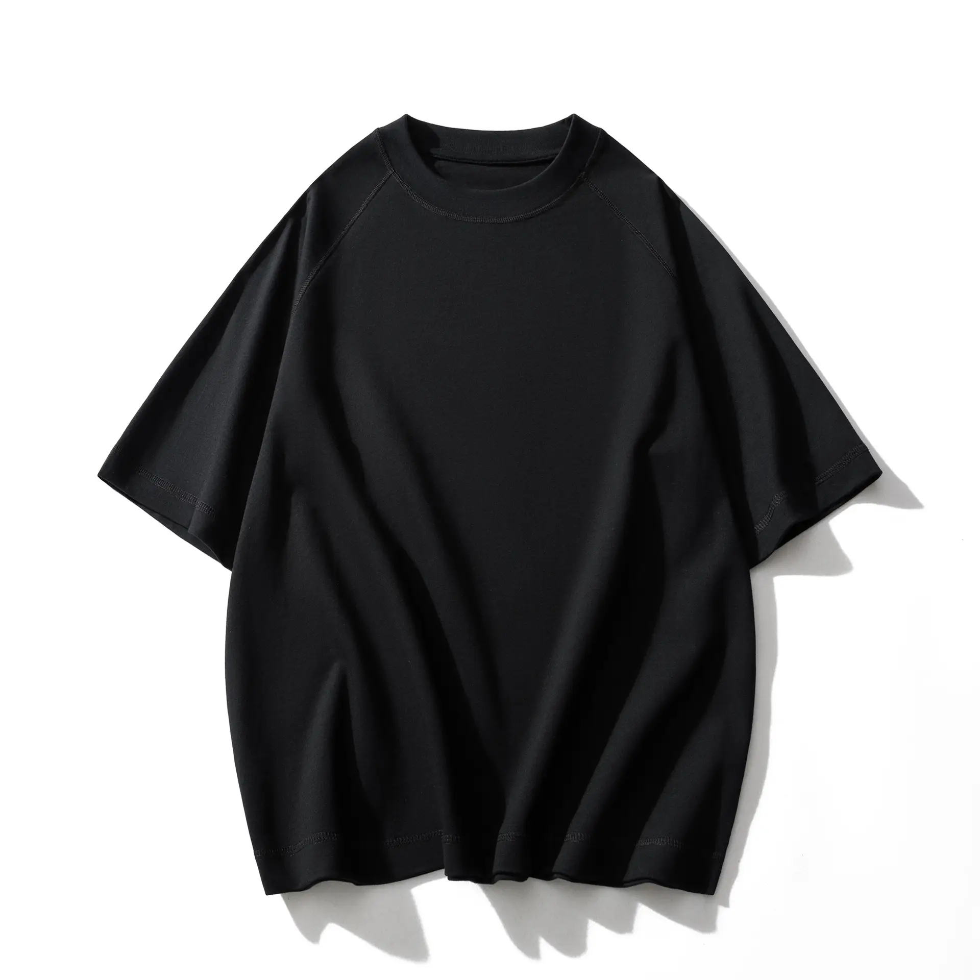 300g Heavy Raglan Pure Cotton T-Shirt for Men - Image 2