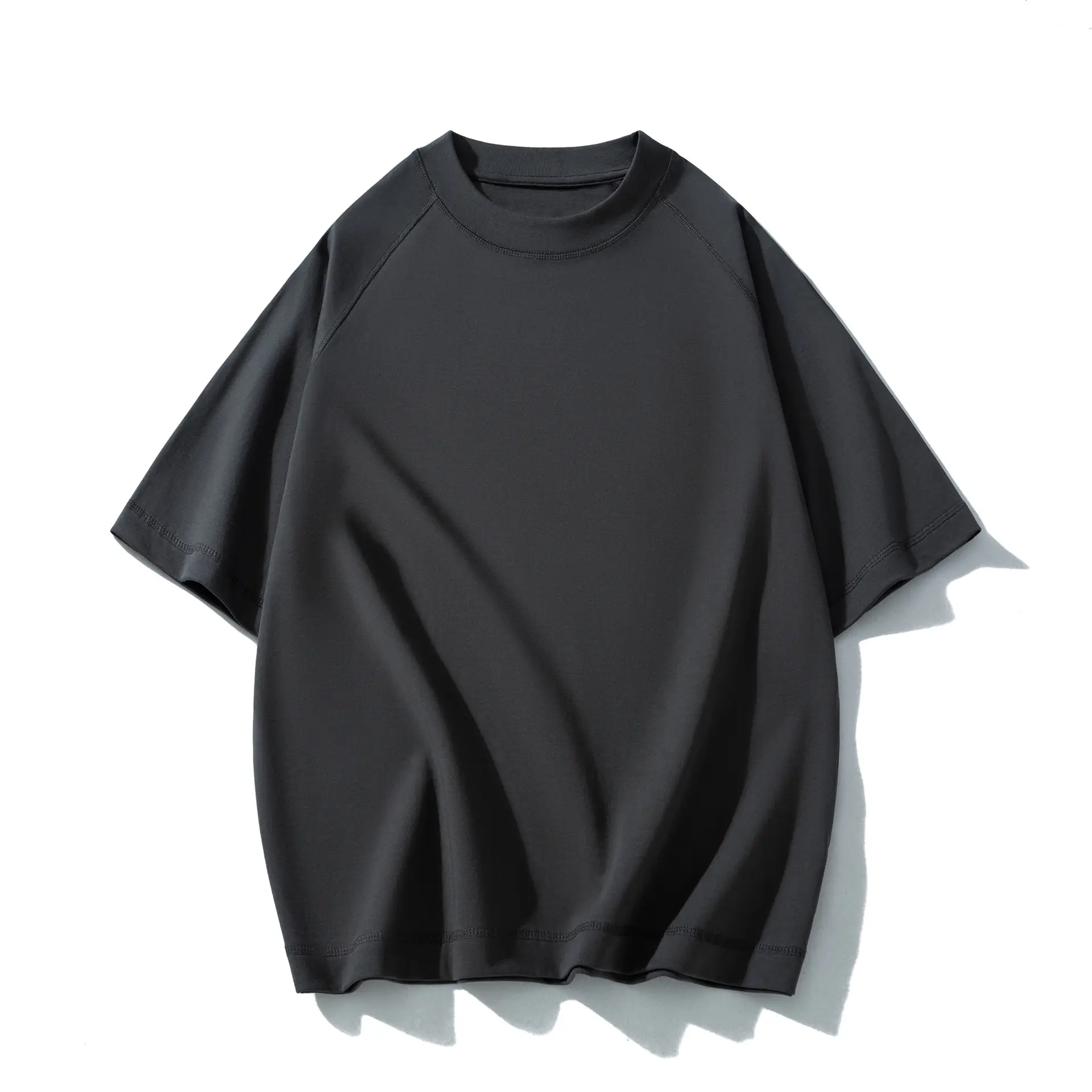 300g Heavy Raglan Pure Cotton T-Shirt for Men - Image 3