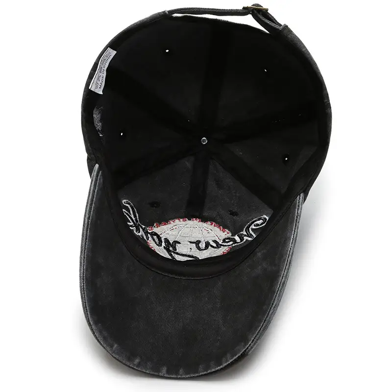 Men Denim Sun Hat with "Bergamo" Logo