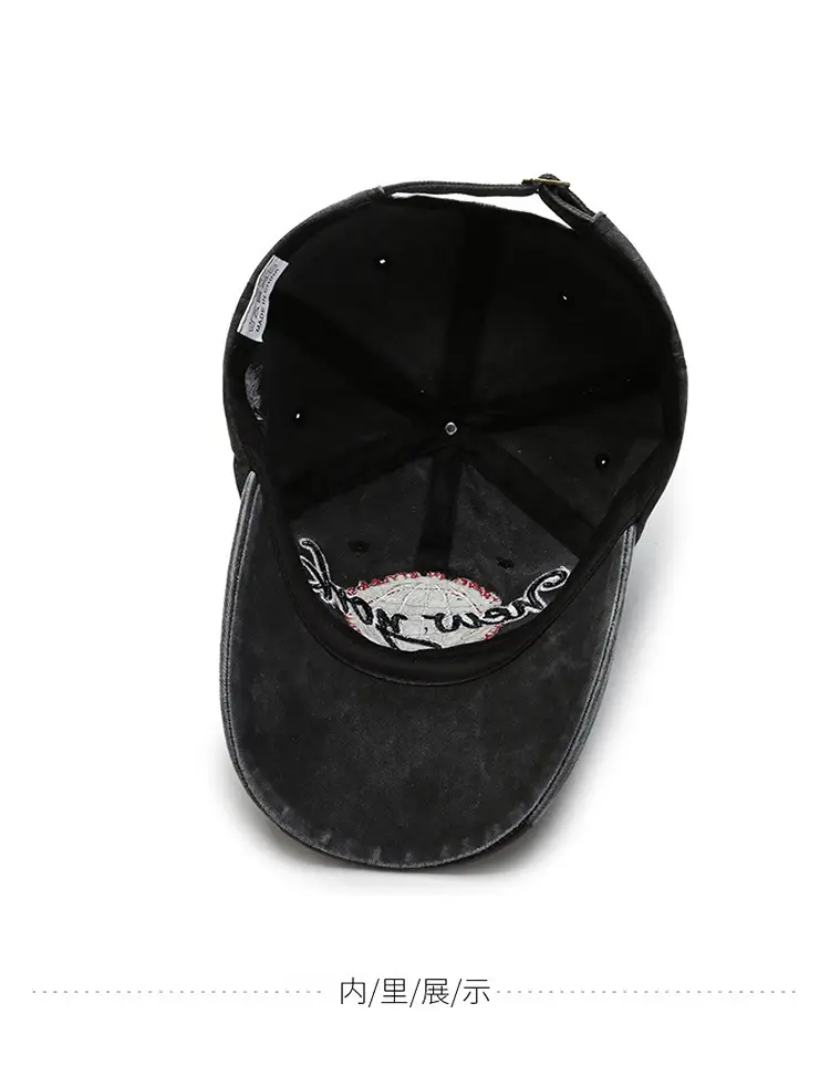 Men Denim Sun Hat with "Bergamo" Logo — feature 11