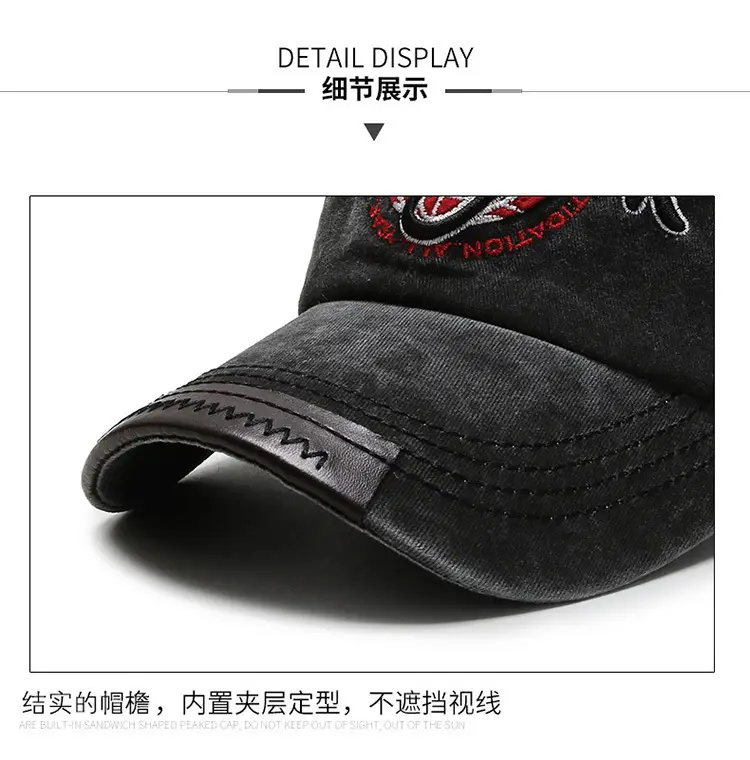 Men Denim Sun Hat with "Bergamo" Logo — feature 12