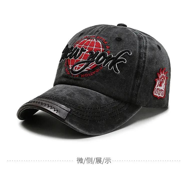 Men Denim Sun Hat with "Bergamo" Logo — feature 7