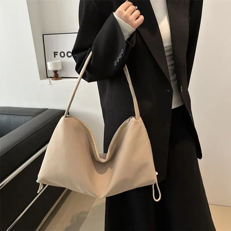 Casual Solid Large Capacity Shoulder Bag Women 2024 - Image 6