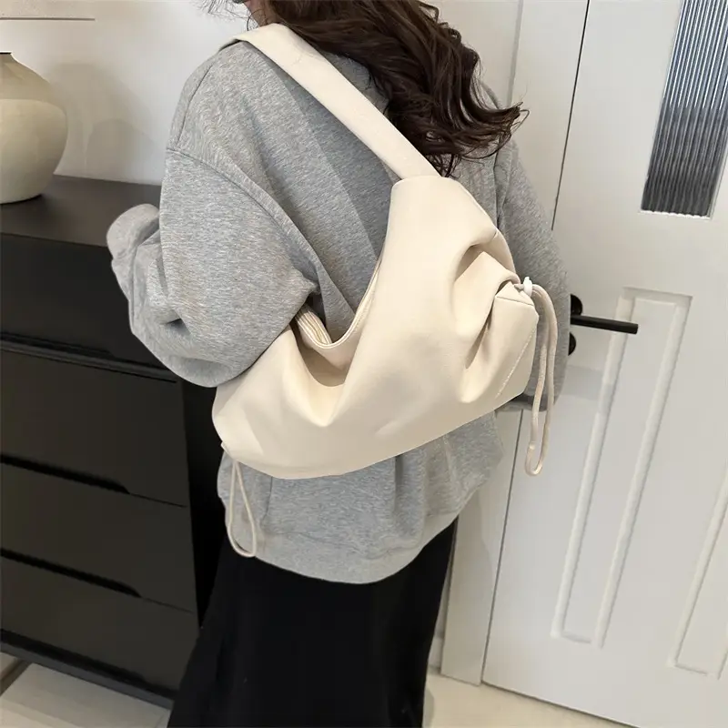 Casual Solid Large Capacity Shoulder Bag Women 2024 - Image 7