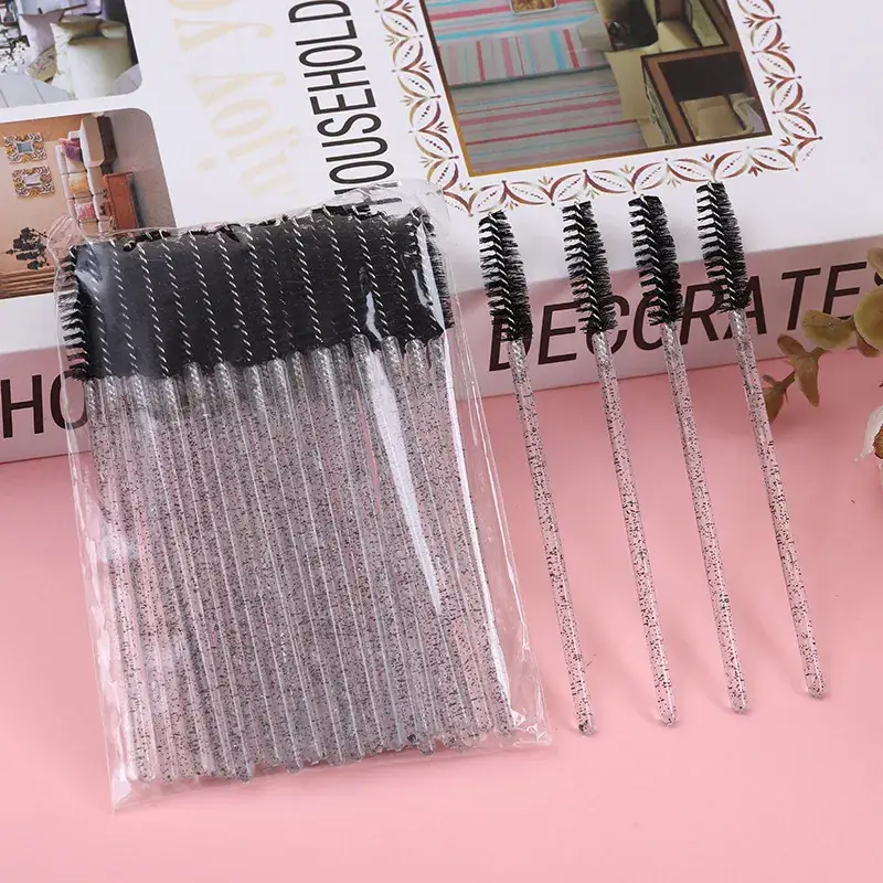 Crystal Solid Eyebrow & Eyelash Brush Set 50Pcs Colorful - Image 2