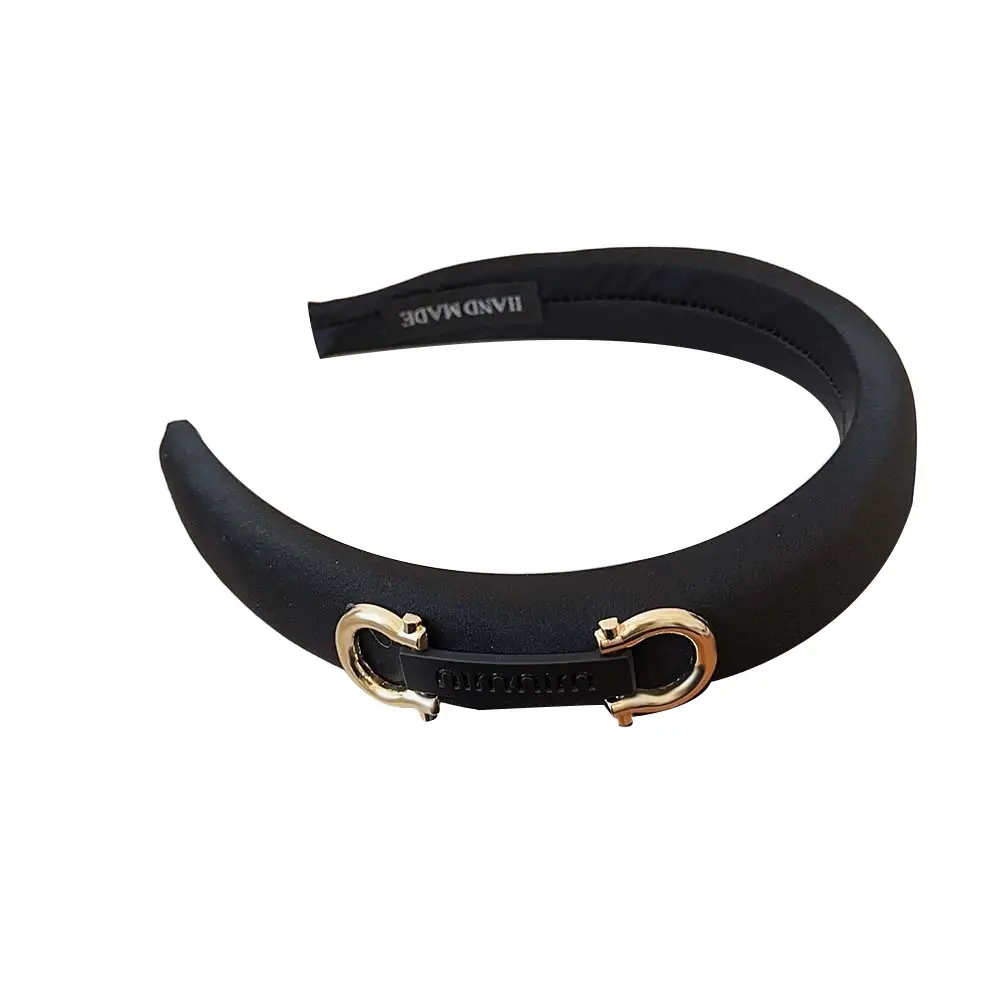 Luxury Korean Style Letter Headband with Gold Clasp - Image 5