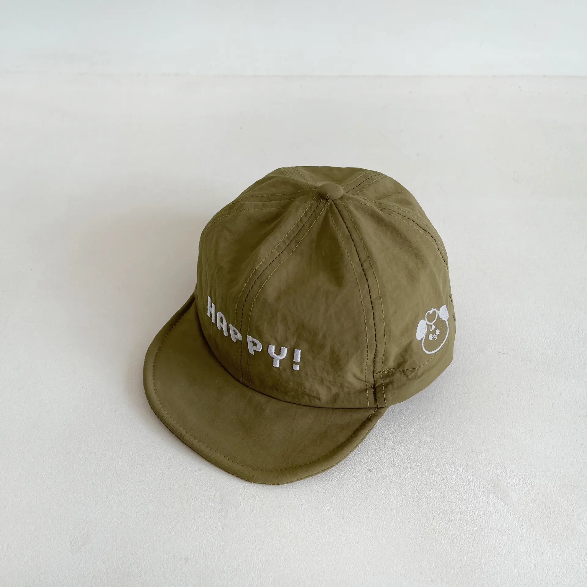 Kids Happy Hat Sun Proof Beige Brown — feature 8